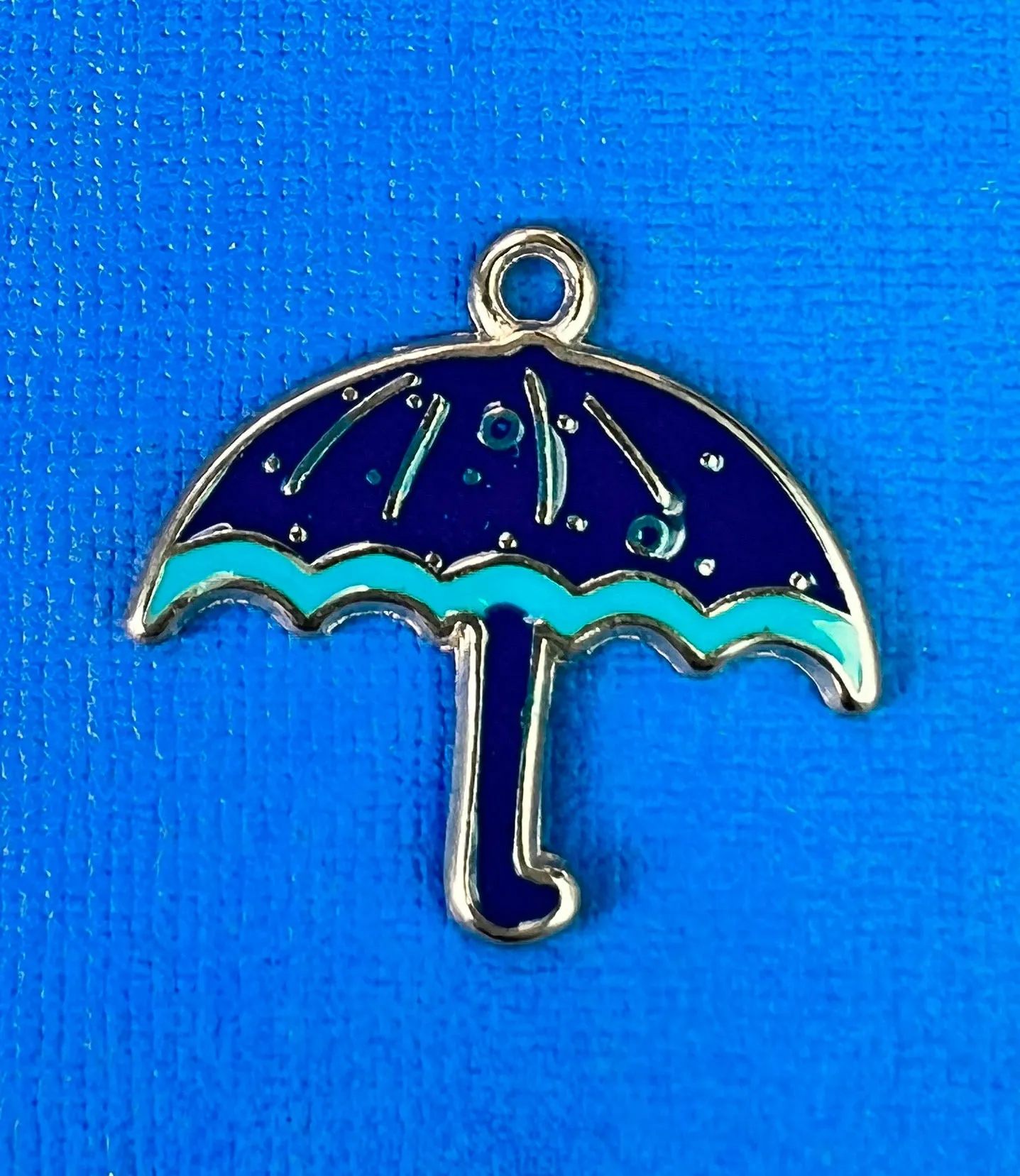 Enamel Umbrella Charms / Pendants - 2.4cm tall - Choice of Colours