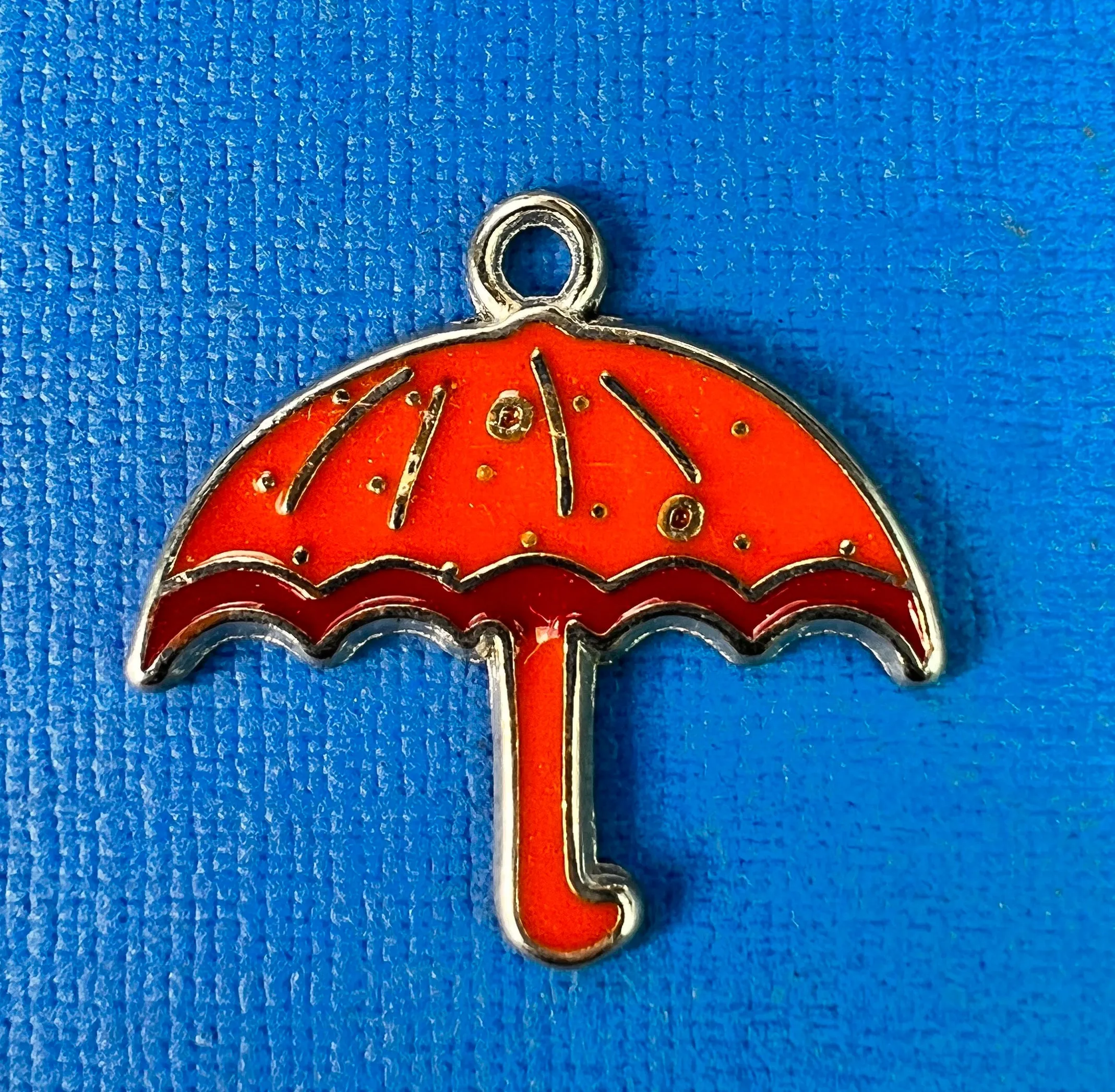 Enamel Umbrella Charms / Pendants - 2.4cm tall - Choice of Colours