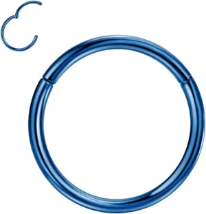 FANSING G23 Titanium Hinged Piercing Rings Hoop