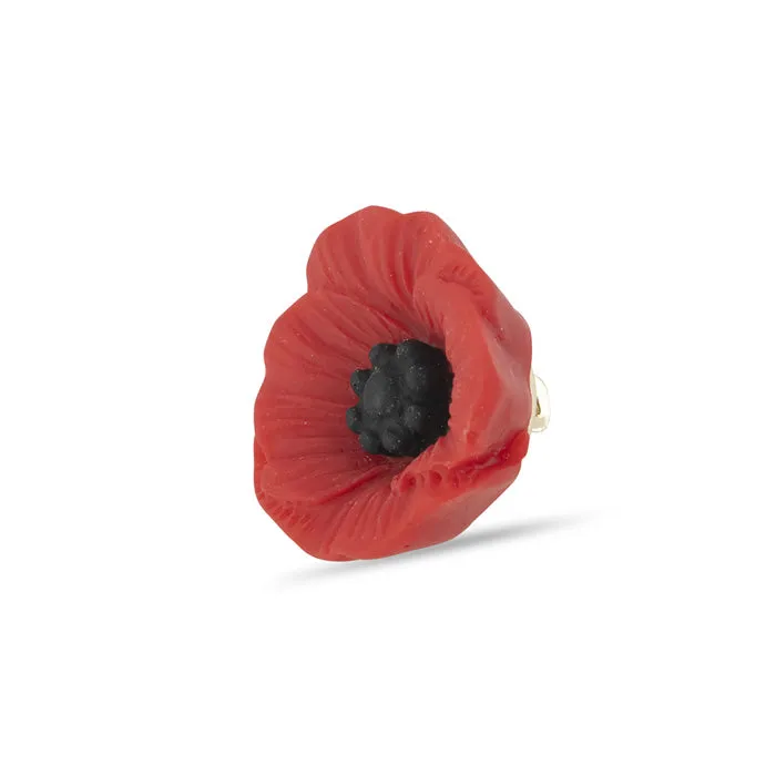 Flowering Poppy Pin