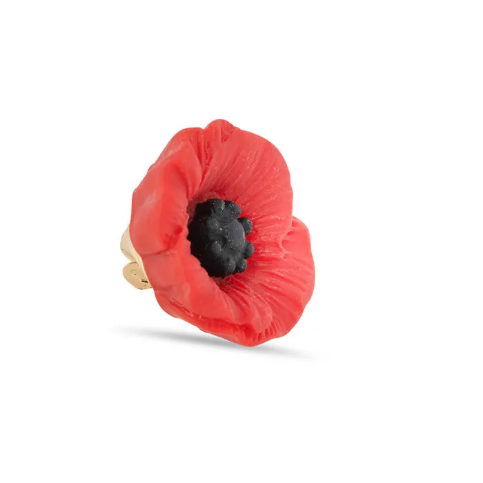 Flowering Poppy Pin