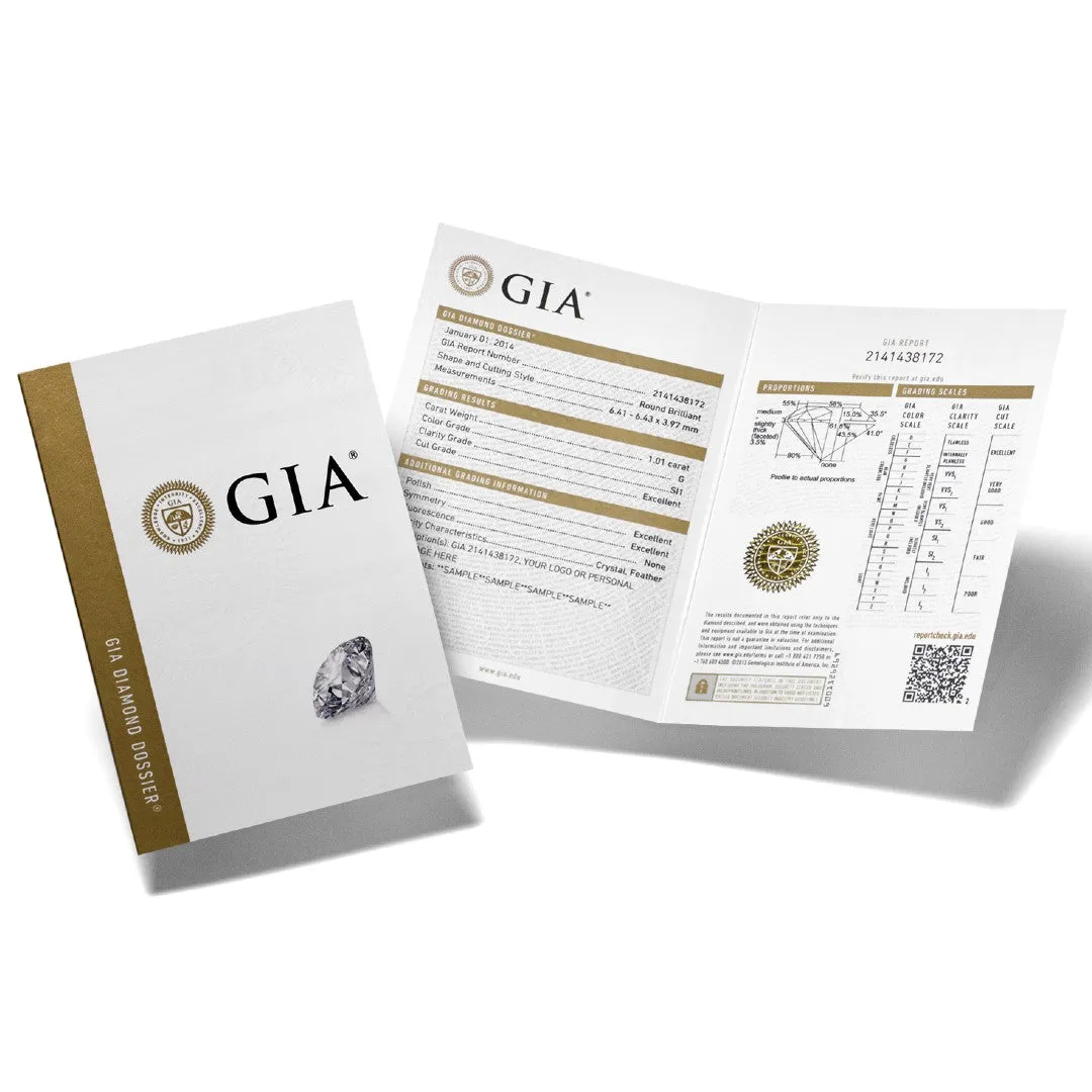 Four Claw Diamond Pendant (GIA Certified)