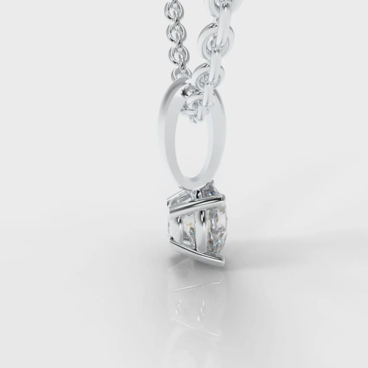 Four Claw Diamond Pendant (GIA Certified)