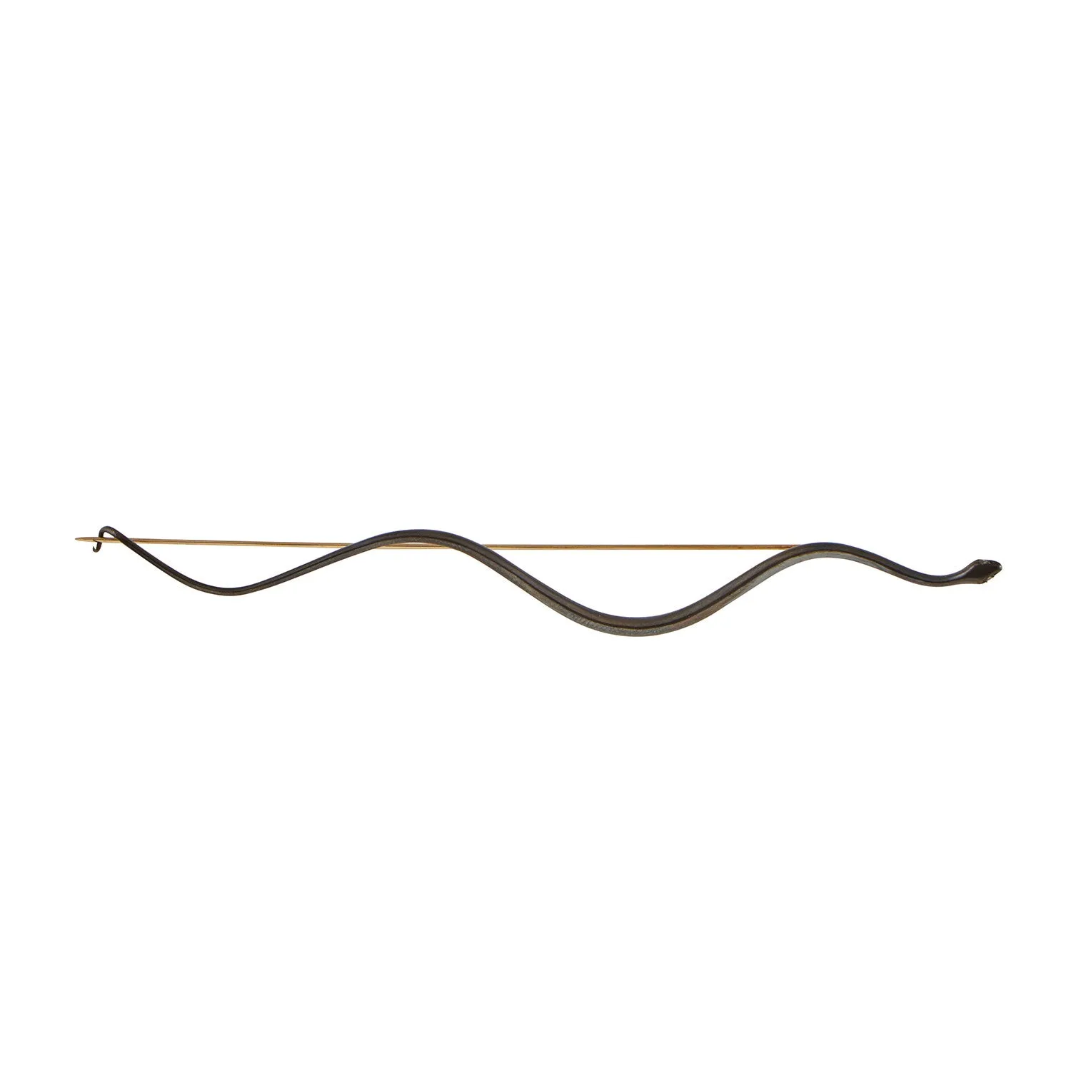 Gabriella Kiss Small Straight Bronze Snake Pin