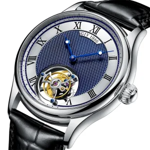 GIV Men&#39;s Original Manual Tourbillon Movement Man Watch Sapphire Tourbillon Mechanical Business Watch For Men Luxury Waterproof