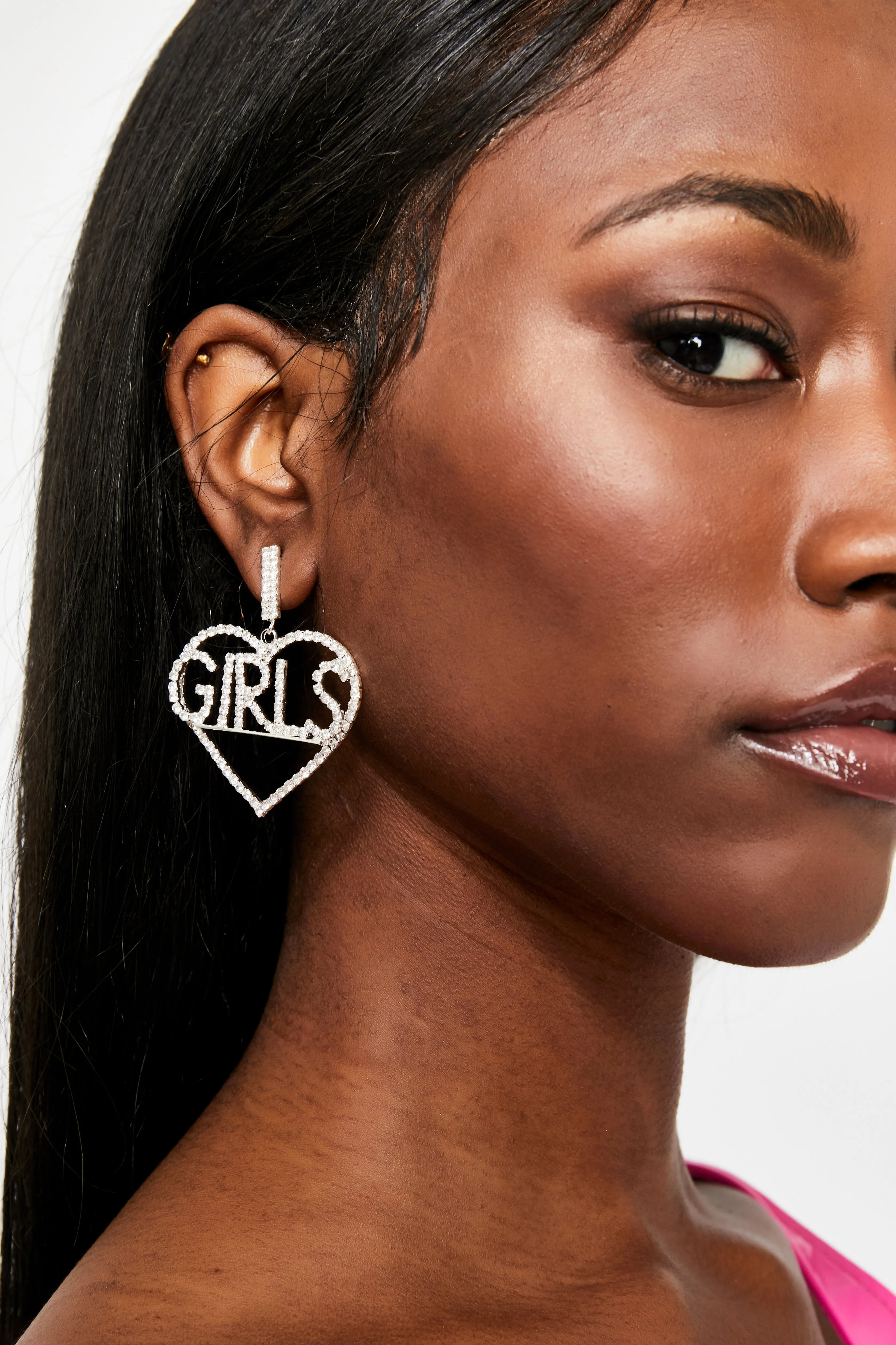 Glamour Grl Rhinestone Hoops
