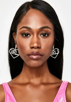 Glamour Grl Rhinestone Hoops