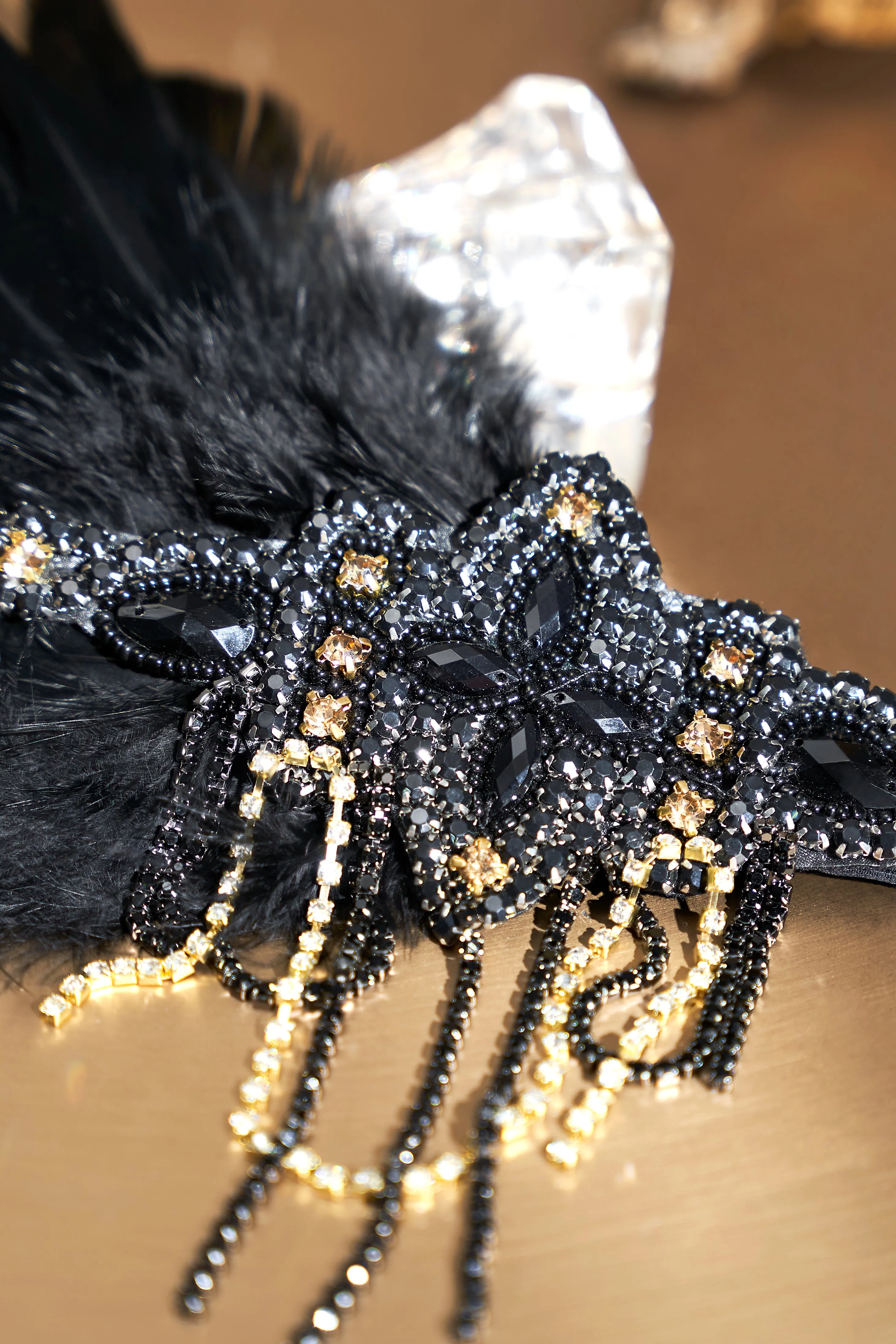 Glitter Rhinestone Chain Headband