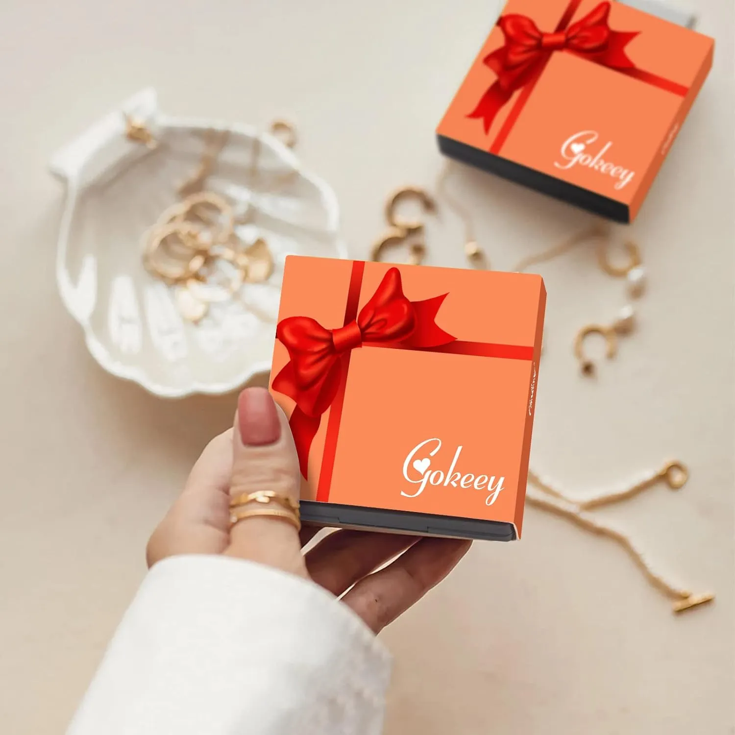 Gold Hoop Earrings Set for Women, Hypoallergenic Silver Hoop Earrings with S925 Sterling Silver Post for Women, Dainty Gold Hoops Jewelry Earrings for Women Trendy Gifts