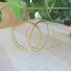 Halo: Large Double Circle Earring