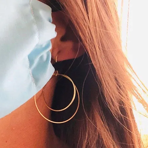 Halo: Large Double Circle Earring