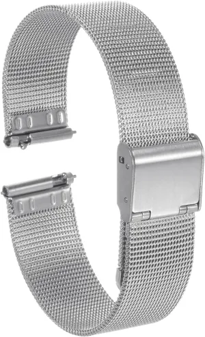 HARFINGTON Stainless Steel Mesh Watch Band Quick Release Adjustable Metal Watch Strap for Men Women