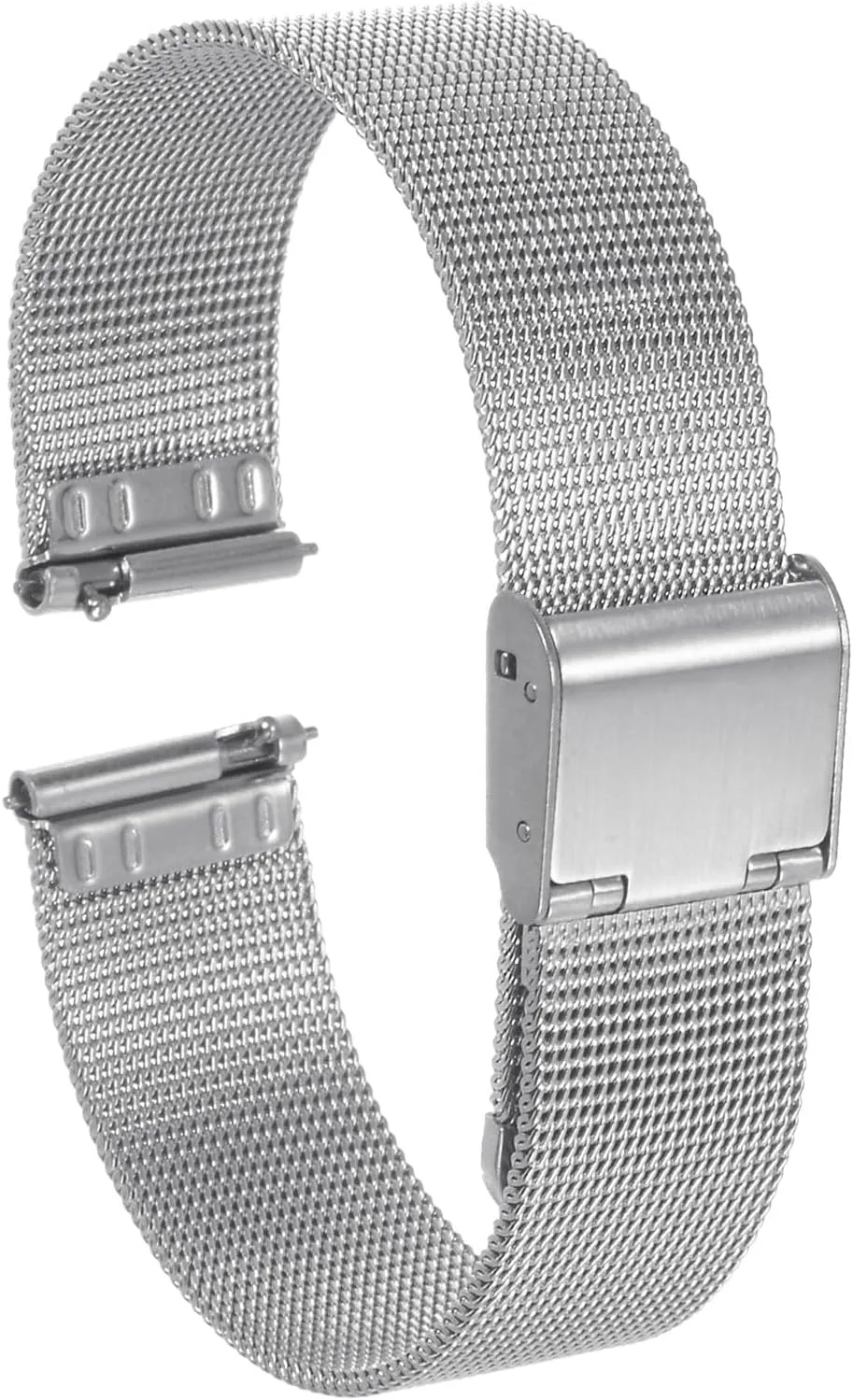 HARFINGTON Stainless Steel Mesh Watch Band Quick Release Adjustable Metal Watch Strap for Men Women