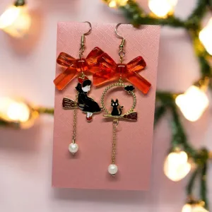 Kawaii - Kiki’s delivery earrings | japanese anime dangle earrings | cute kawaii
