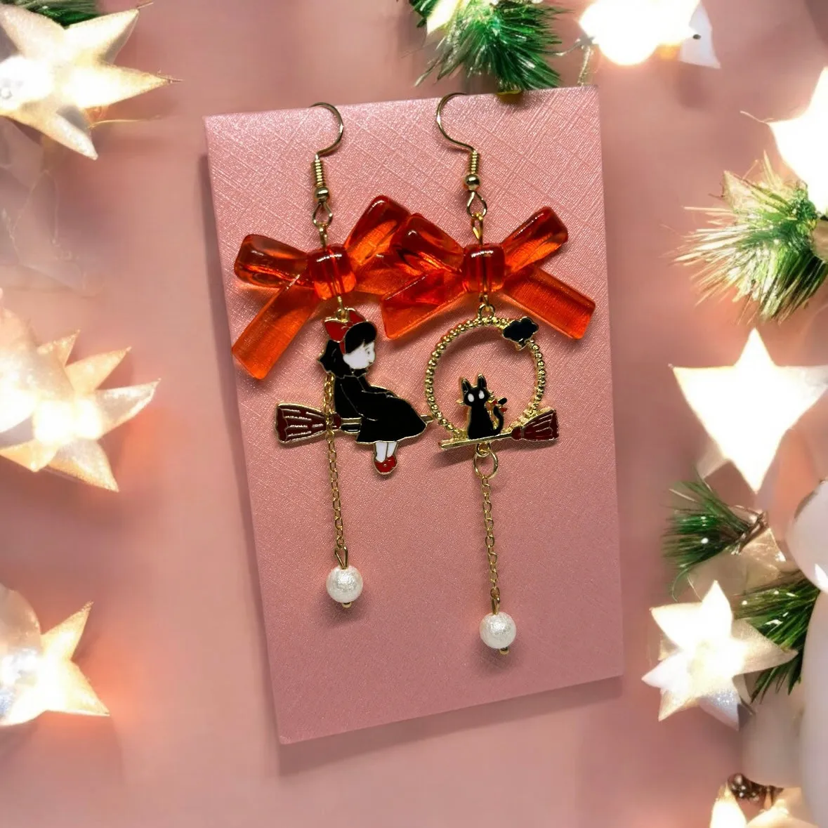 Kawaii - Kiki’s delivery earrings | japanese anime dangle earrings | cute kawaii