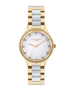 Lee Cooper Women's Mother of Pearl Dial & Stainless Steel Bracelet Style Watch – LC07874.130