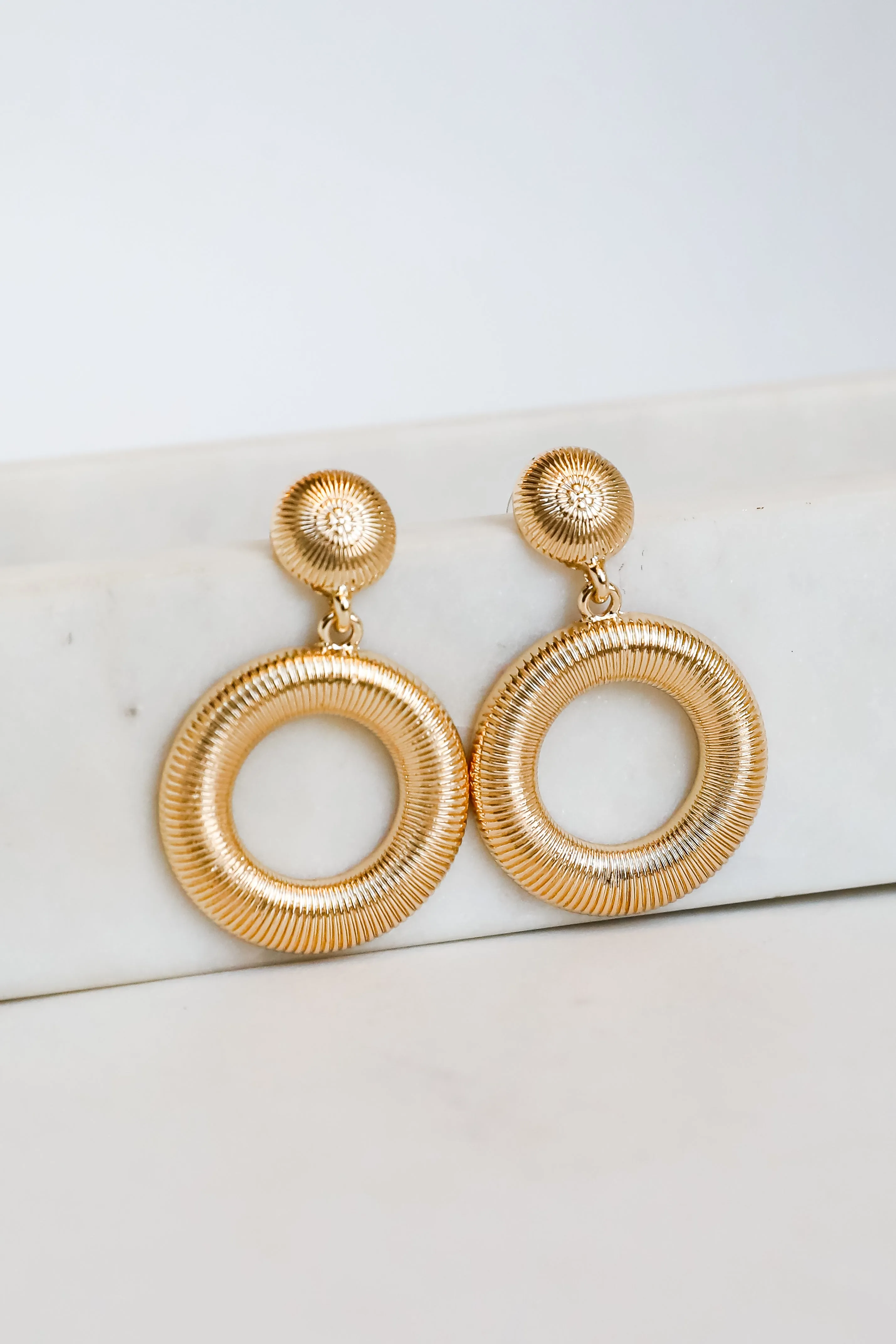 Lilly Circle Drop Earrings