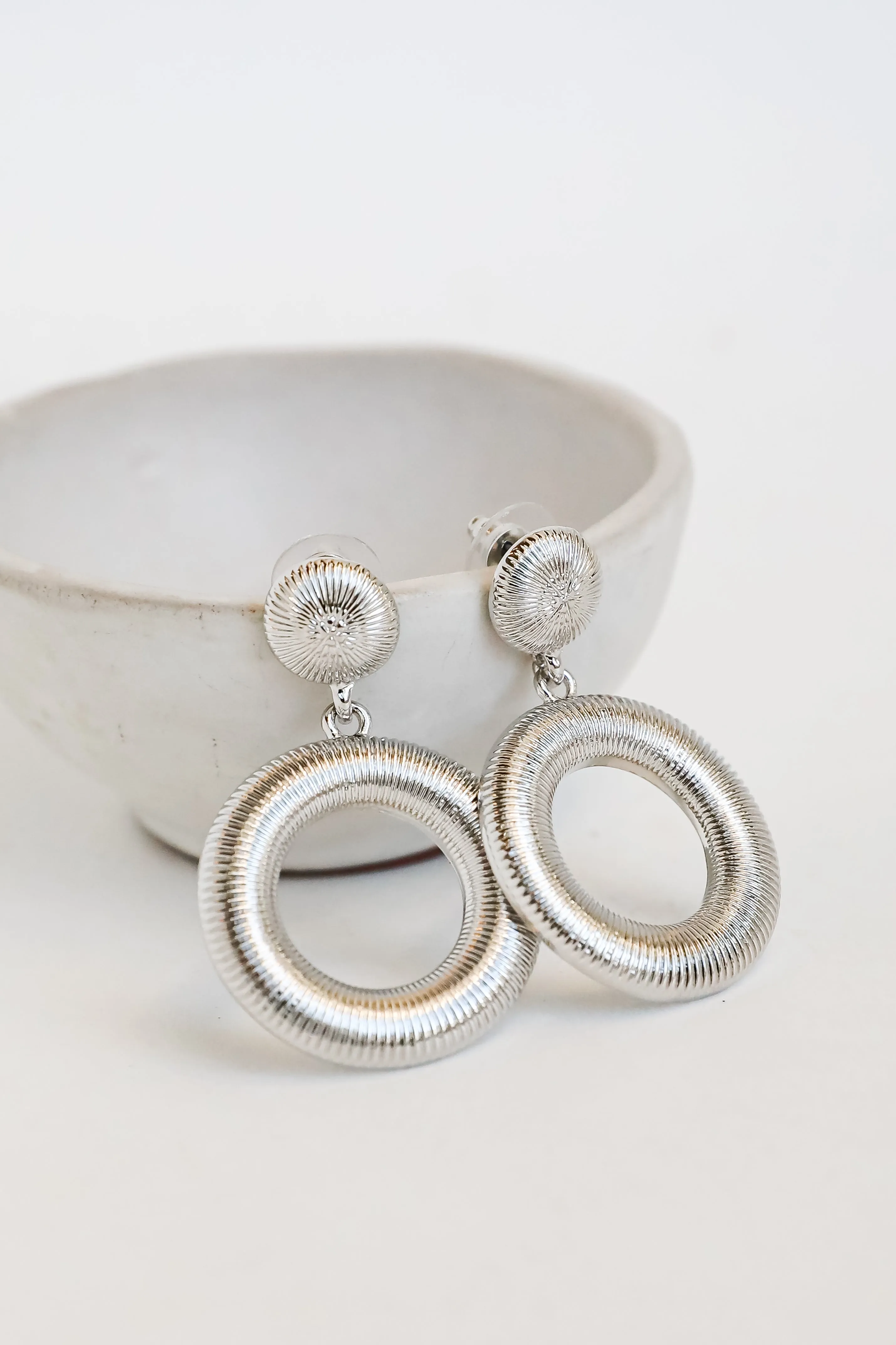 Lilly Circle Drop Earrings