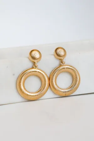 Lilly Circle Drop Earrings