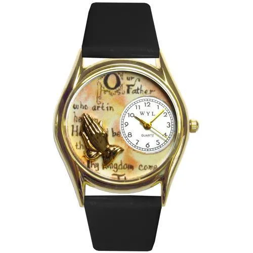 Lord's Prayer Watch Small Gold Style