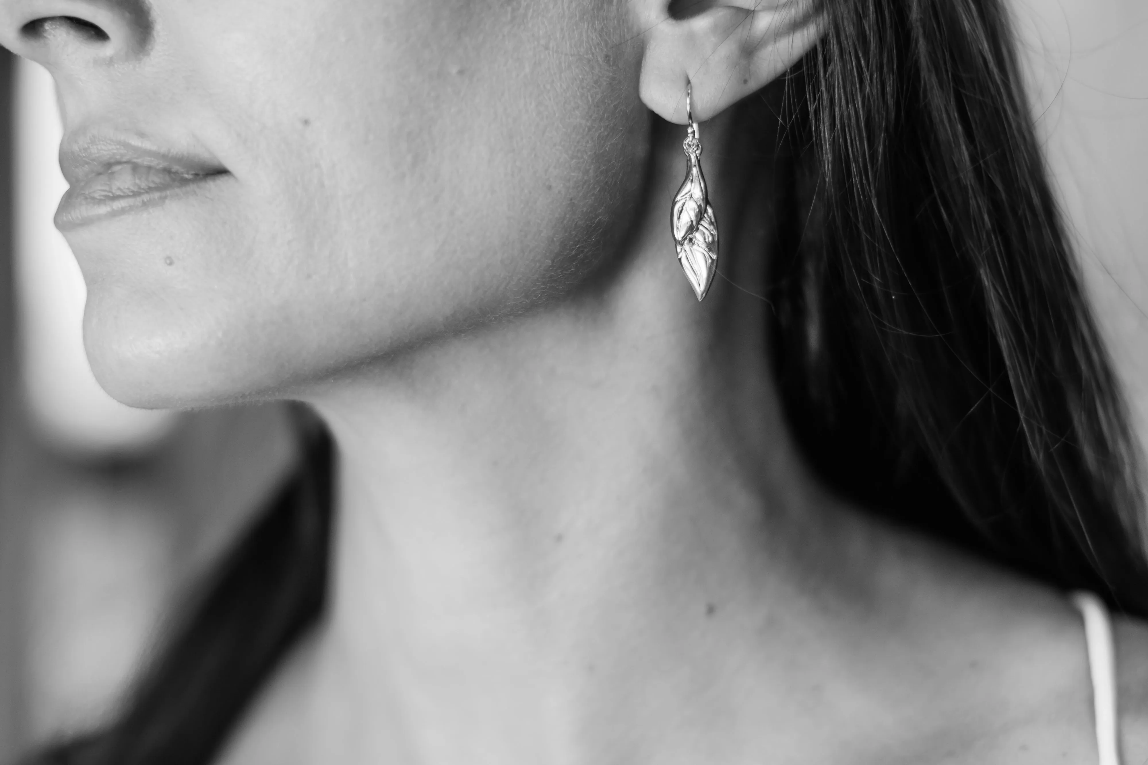 Maile Charm Earrings / Double Small