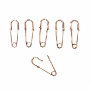 Metal Laundry Pin Style Pins in Antique Silver Finish (Set of 6)