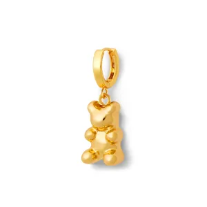 Mini Nostalgia Bear Hoop, Gold