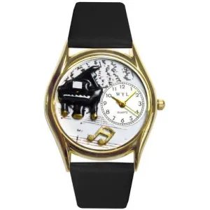 Music Piano Watch Small Gold Style