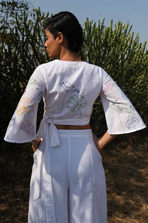 Okhai 'Isabella' Hand Embroidered And Mirrorwork Top