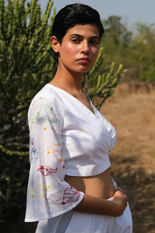Okhai 'Isabella' Hand Embroidered And Mirrorwork Top