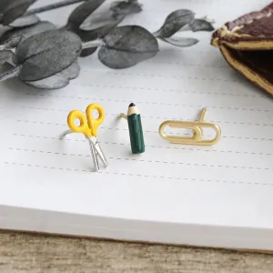 Old School Stationery Earring Set