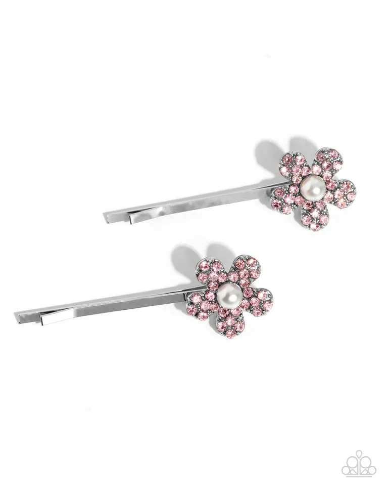 Paparazzi Hair Accessories ~ Playfully Perennial - Pink
