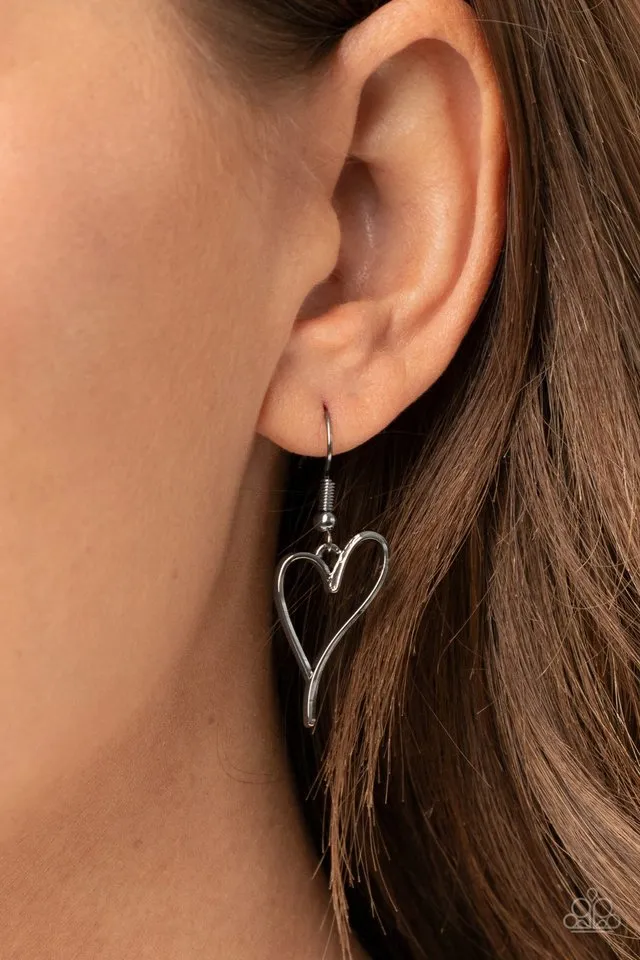 Paparazzi Necklace ~ HEARTS So Good - Black