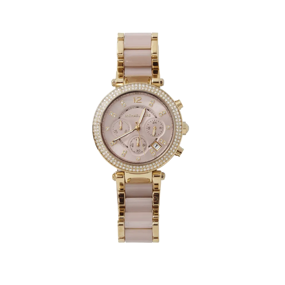 Parker Pave Pink Acetate Watch