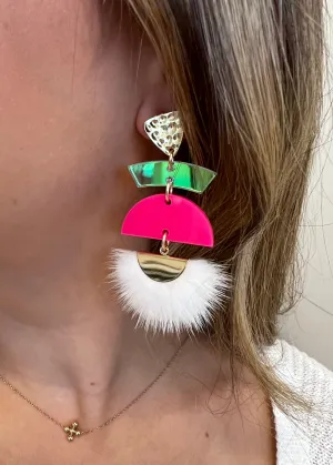 Party People Hot Pink Earrings