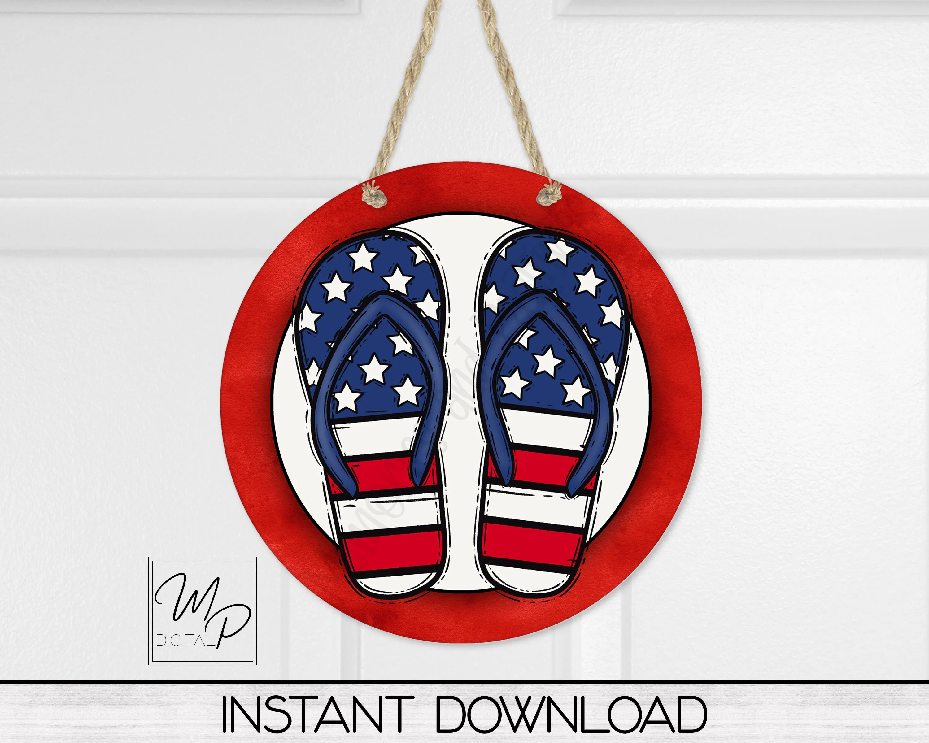 Patriotic July 4th PNG BUNDLE, Digital Download for Sublimation of Round Blanks