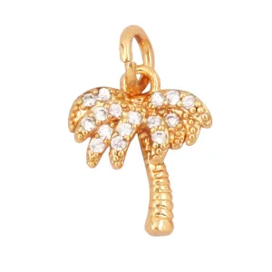 Pave Palm Charm For Charm Bar & Charm Necklace