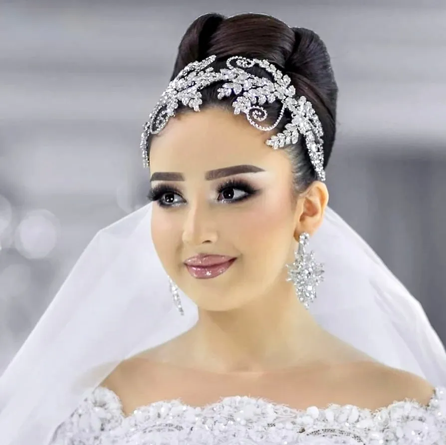 "Rivera" - Silver Crystal Bridal Headdress