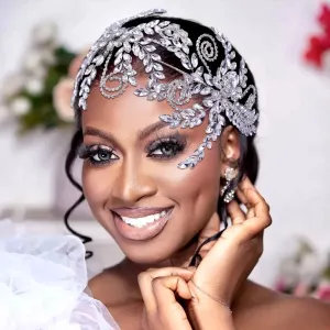 "Rivera" - Silver Crystal Bridal Headdress