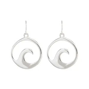 Rain Jewelry Silver Crested Wave Earrings
