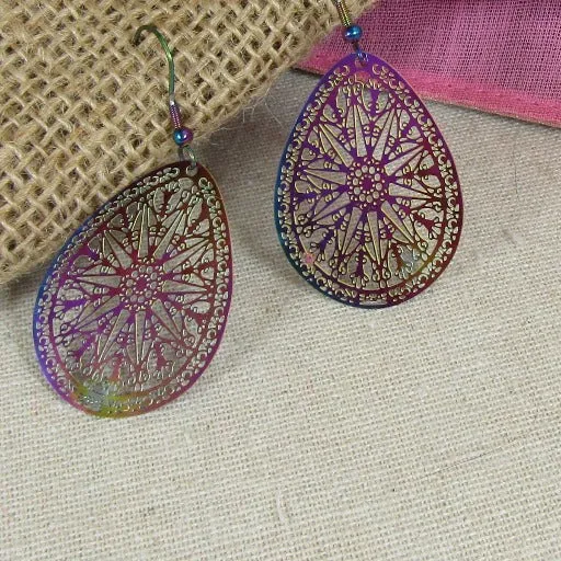 Rainbow Ultra Lite Teardrop Earrings