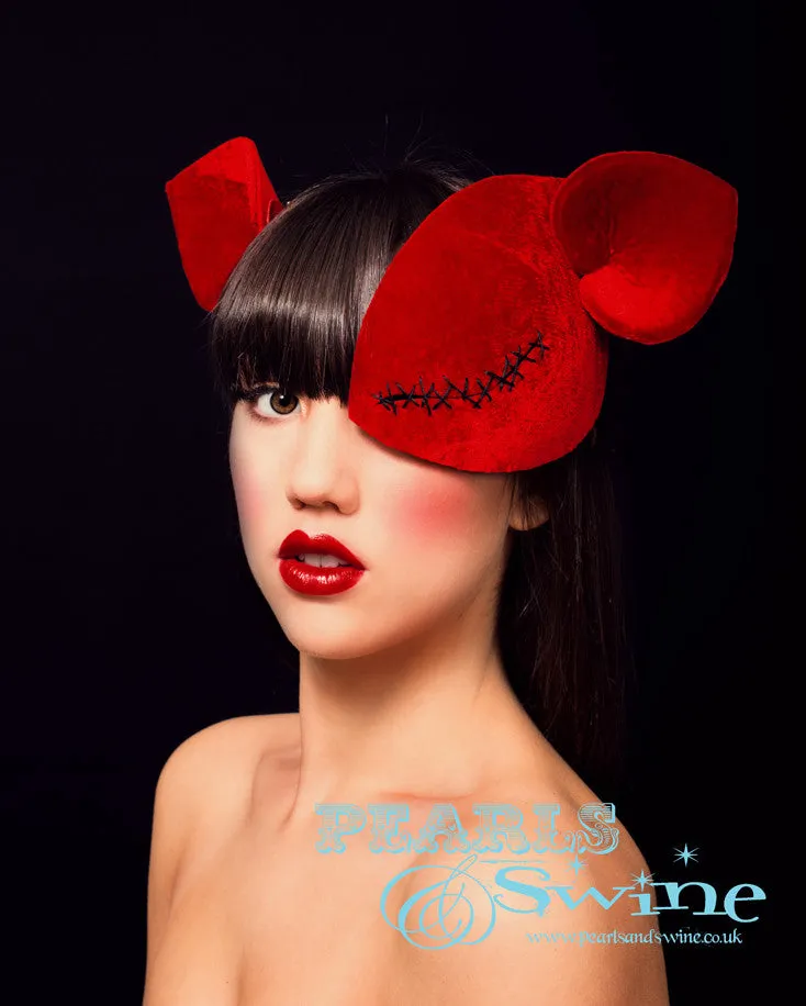 Ray Caesar Inspired Half Mask Fascinator "L'accord D'amour"