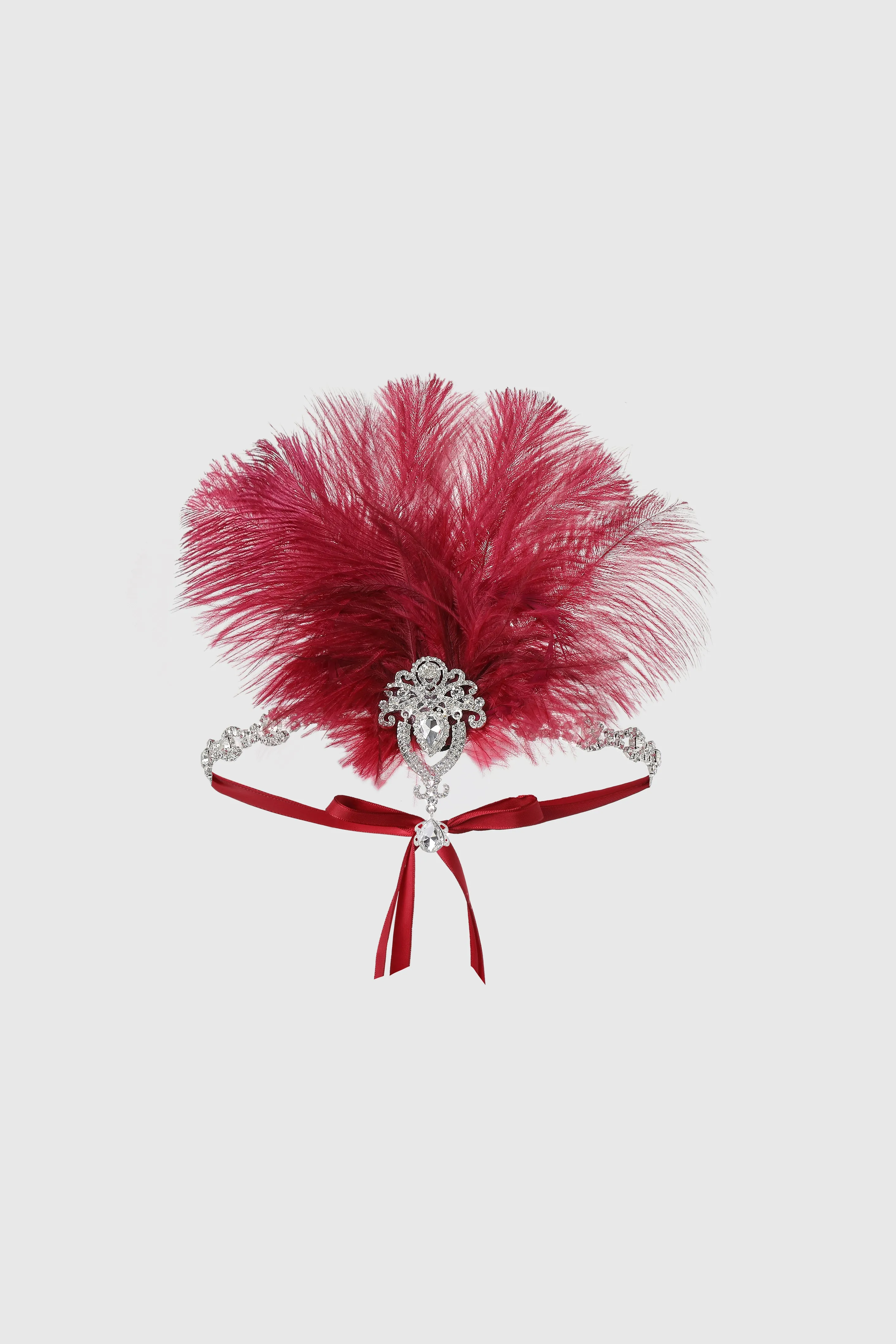 Retro Ostrich Feather Headband