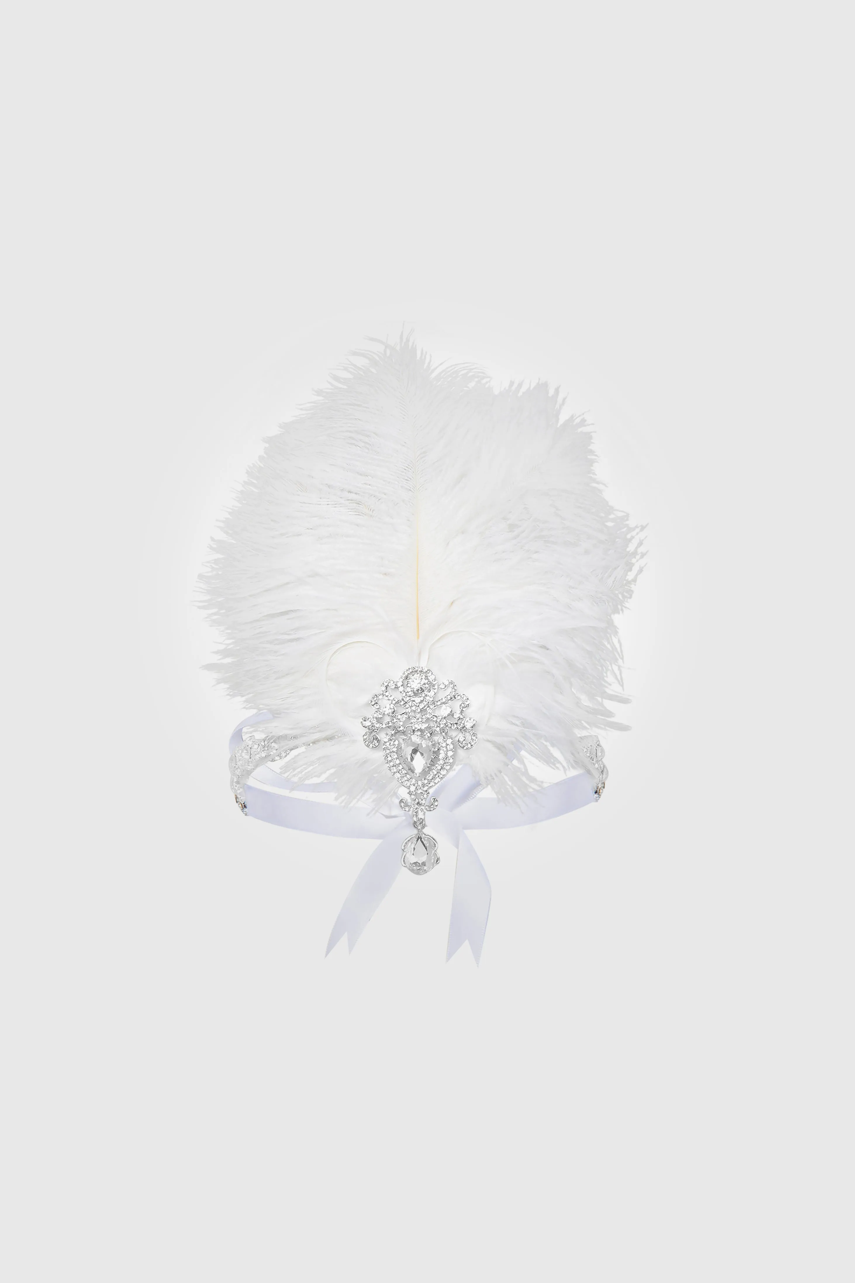 Retro Ostrich Feather Headband