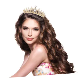 Retro Rhinestone Headband Wedding Tiara Crown Bridal Accessory Tiara Hair Jewelry for Occasions