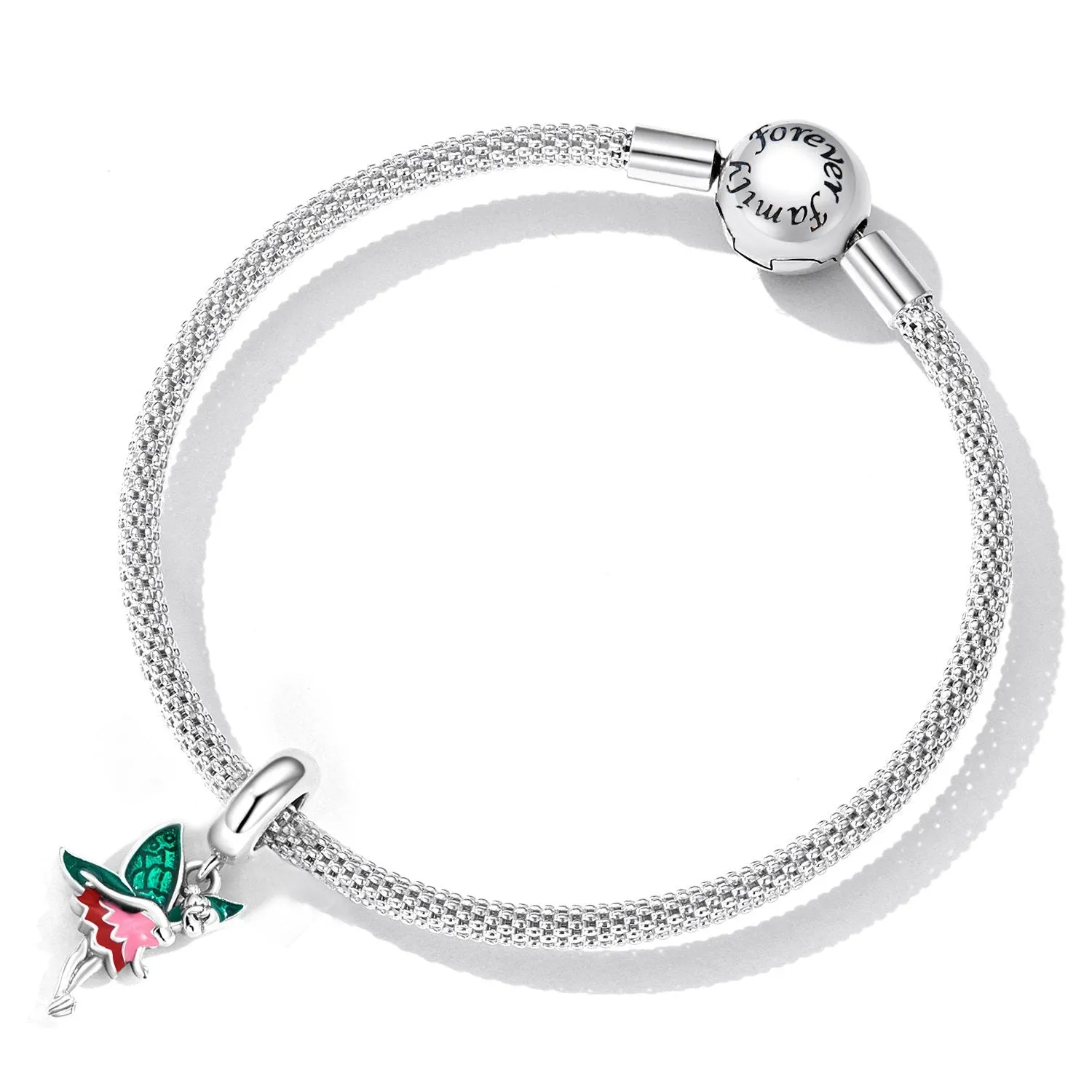 S925 Silver Fairy Pendant Charm For Bracelet and Necklace