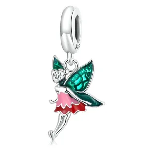 S925 Silver Fairy Pendant Charm For Bracelet and Necklace