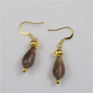 Sea of Blue - Sea Urchins  & Gold Earrings