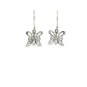 Simple Butterfly Outline Earrings