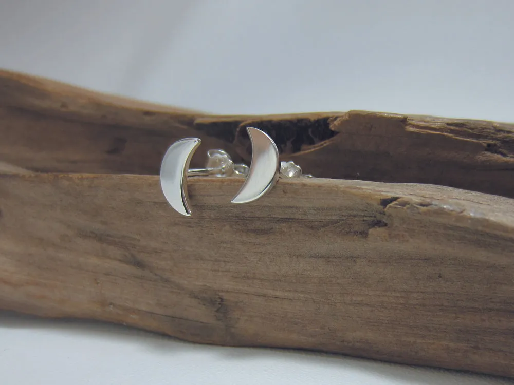 simple moon studs